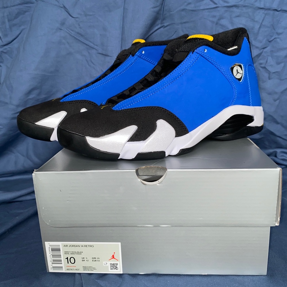 New in box Jordan 14 Varsity Royal blue/black size:10men’s $230.00obo
